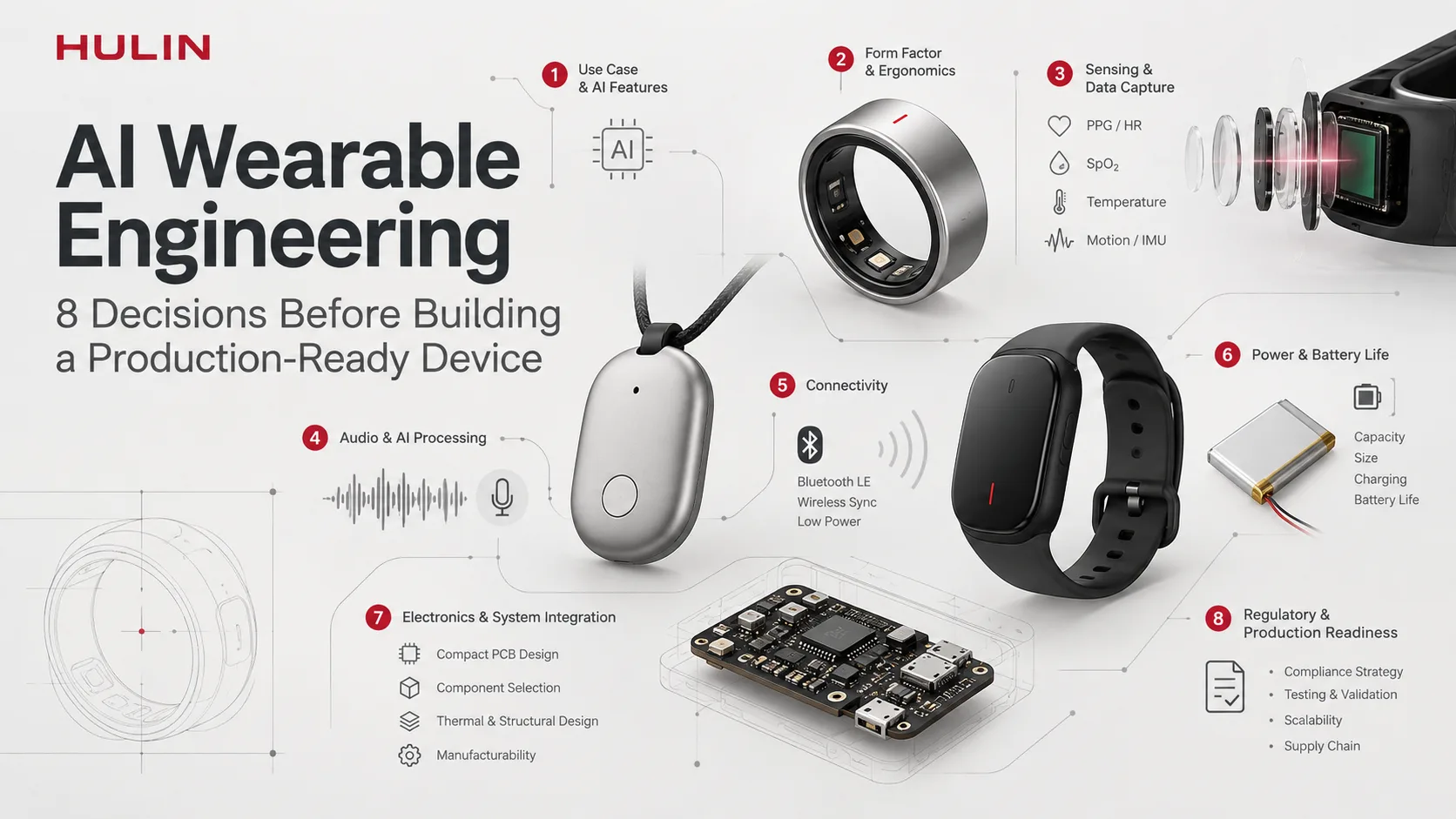 AI Wearable Engineering: 8 Decisions to Make Before Building a Production-Ready Device