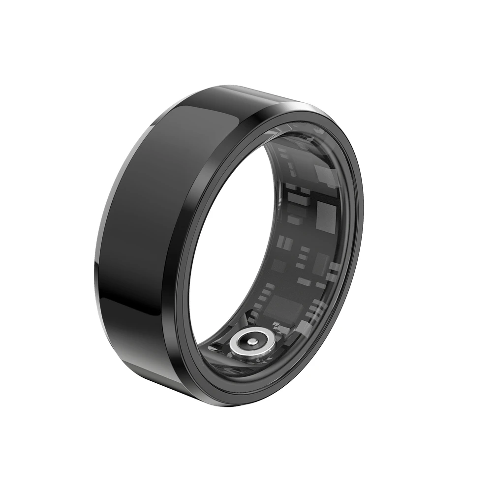 Black ring form-factor reference used to explore a recording concept.