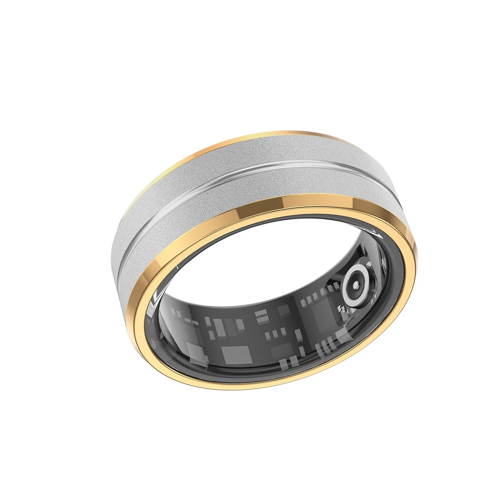Complete silver-and-gold ring form-factor reference on its original white background.